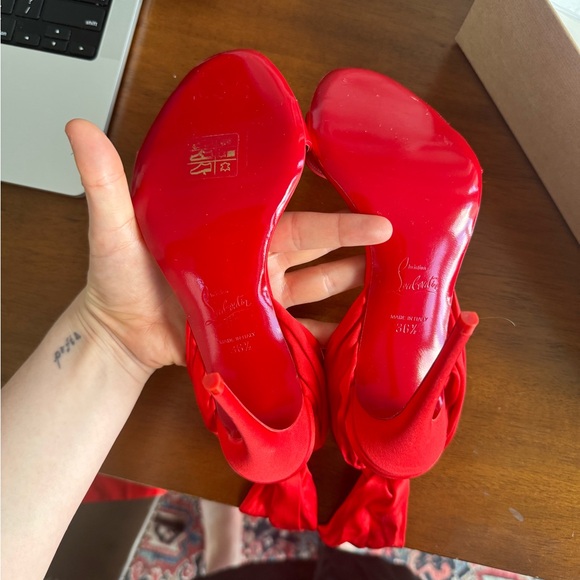 NEVER WORN Christian Louboutin Strappy Sandal - Size 36.5 EU/ 6.5 US - Picture 3 of 11